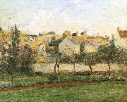 Camille Pissarro Pang plans under sunset Schwarz china oil painting reproduction